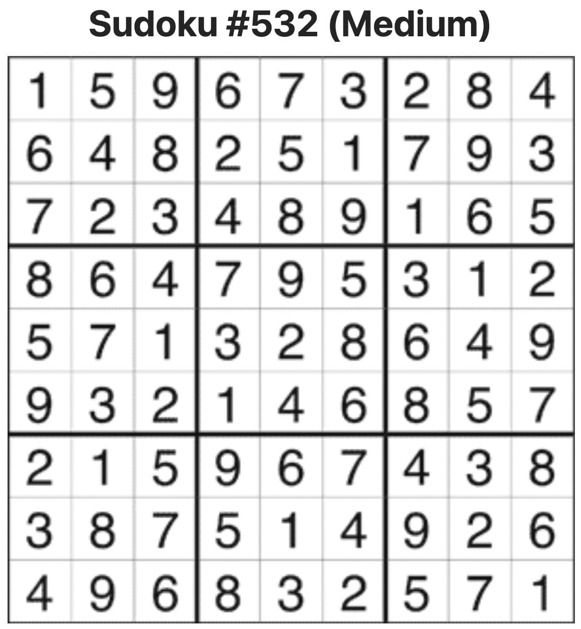 Sudoku Answers