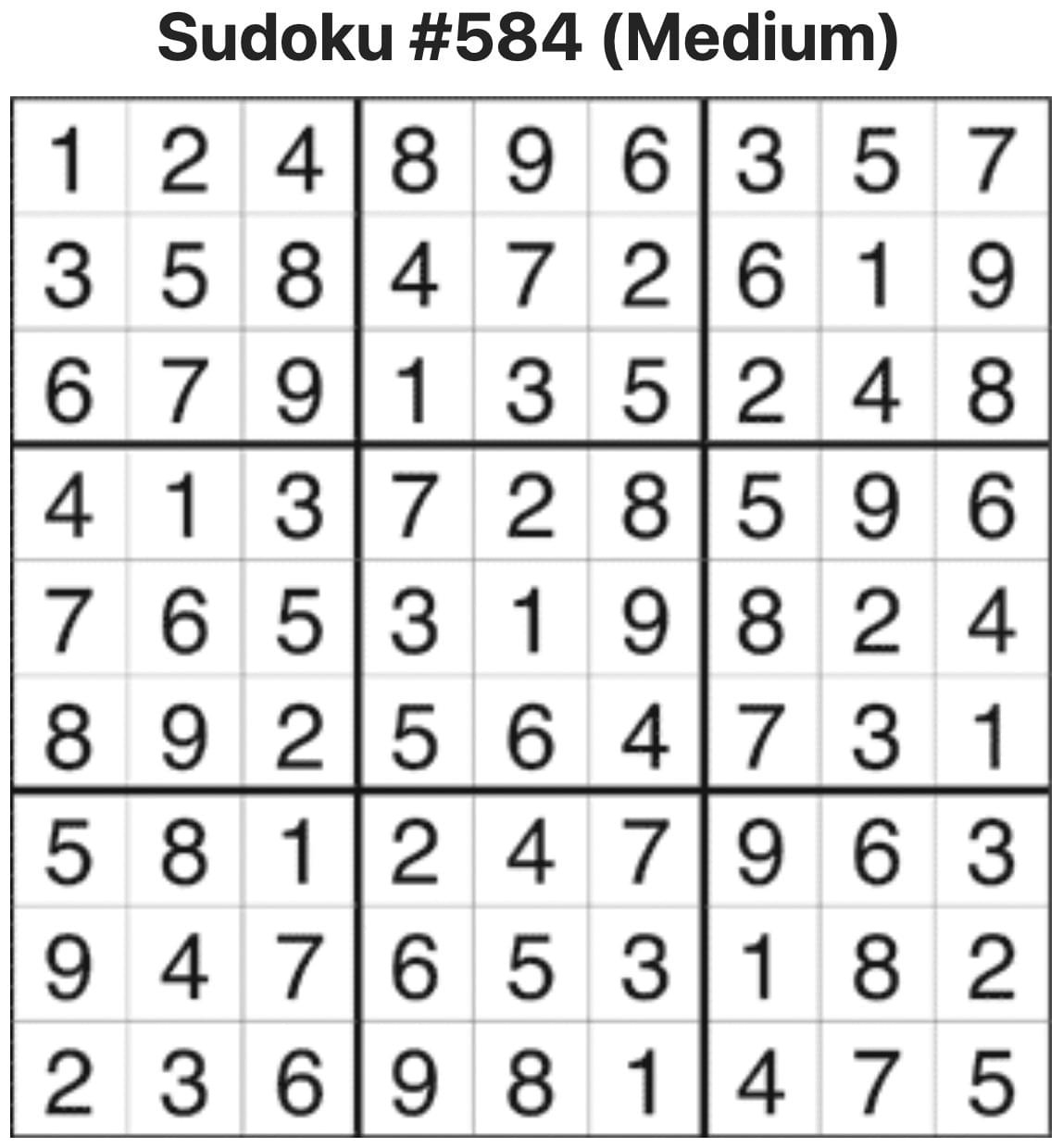 Sudoku Answers