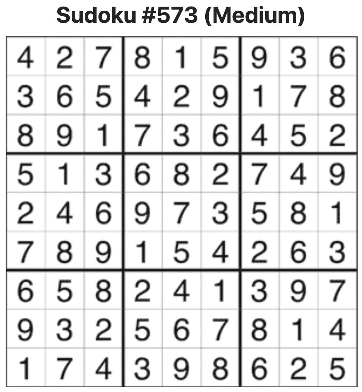 Sudoku Answers