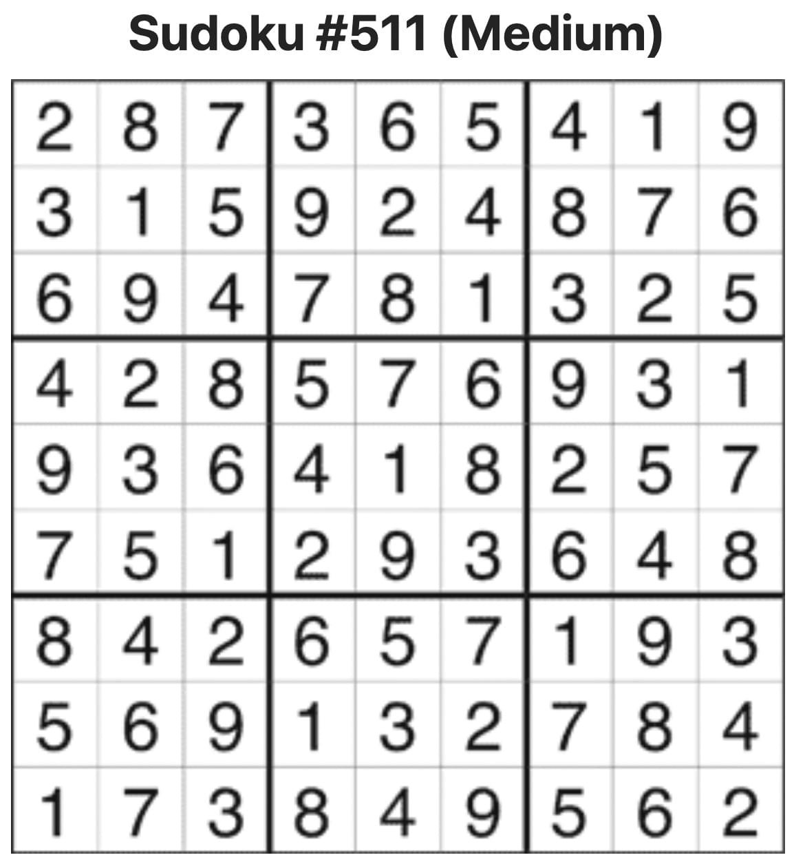 Sudoku Answers