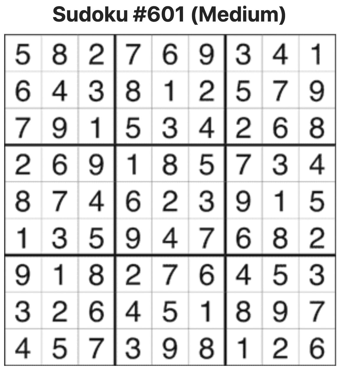Sudoku Answers