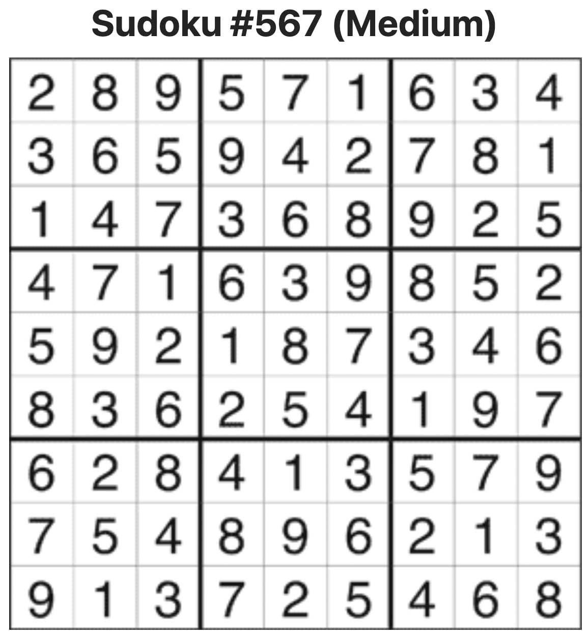 Sudoku Answers