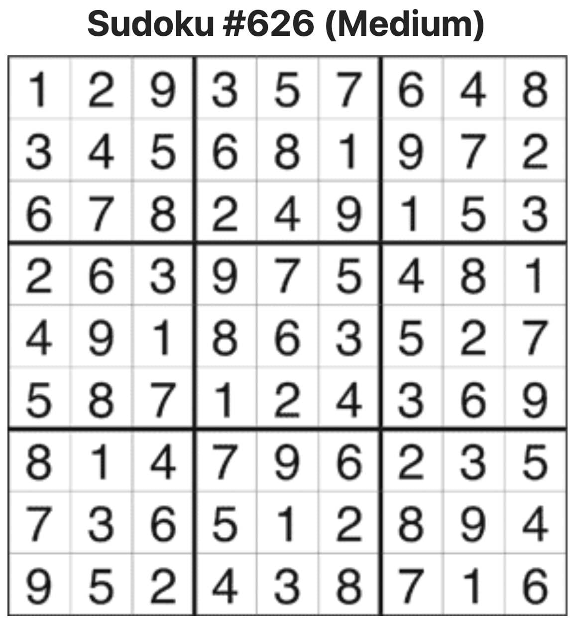Sudoku Answers