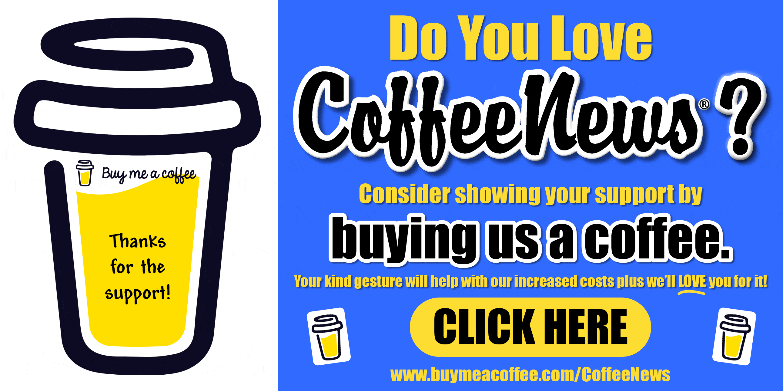 Buy me a coffee for Coffee News!