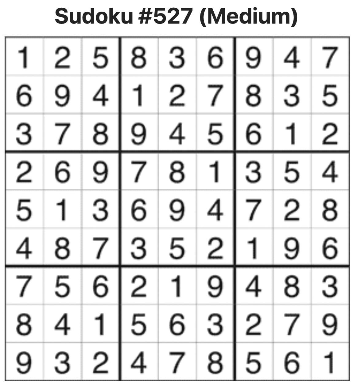 Sudoku Answers