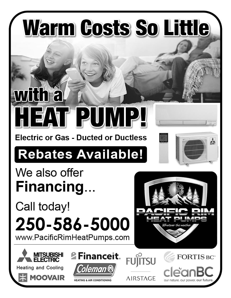 Pacific Heat Pumps ad in Coffee News