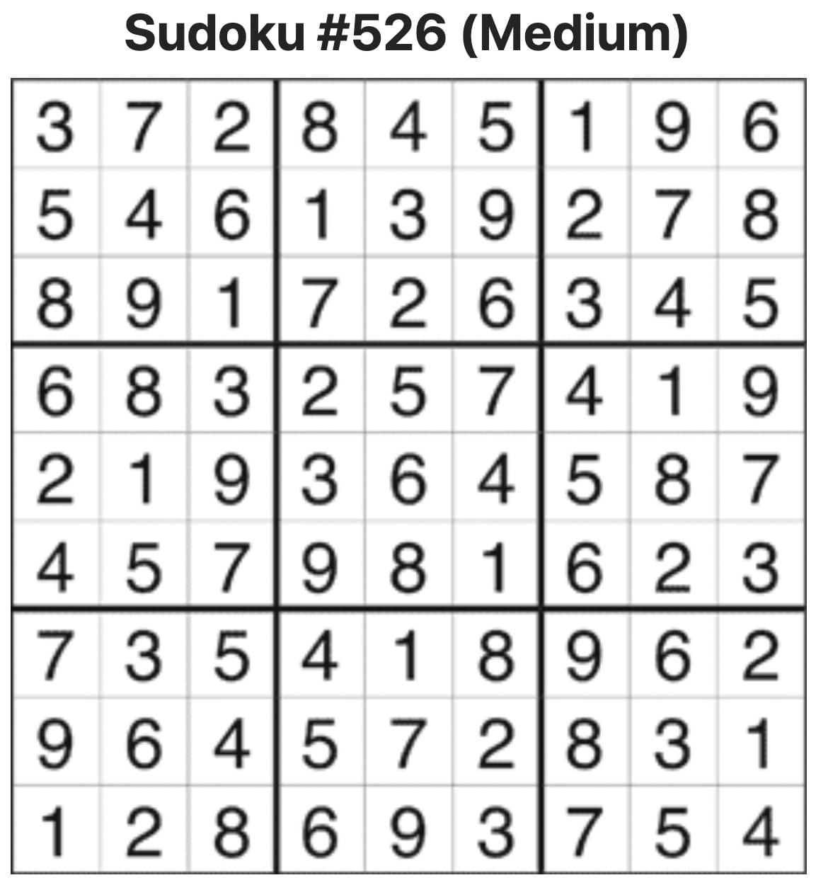 Sudoku Answers