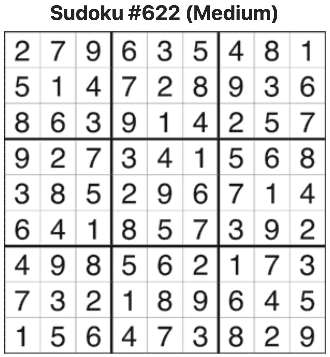 Sudoku Answers