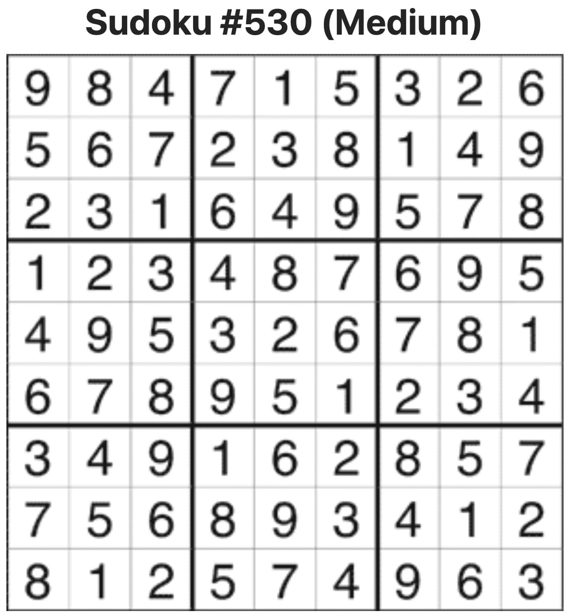 Sudoku Answers