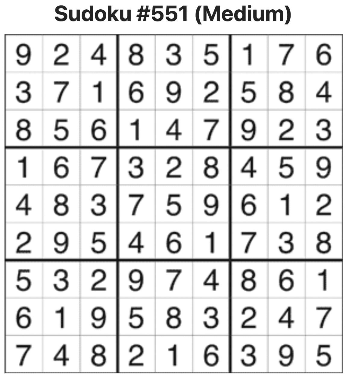 Sudoku Answers