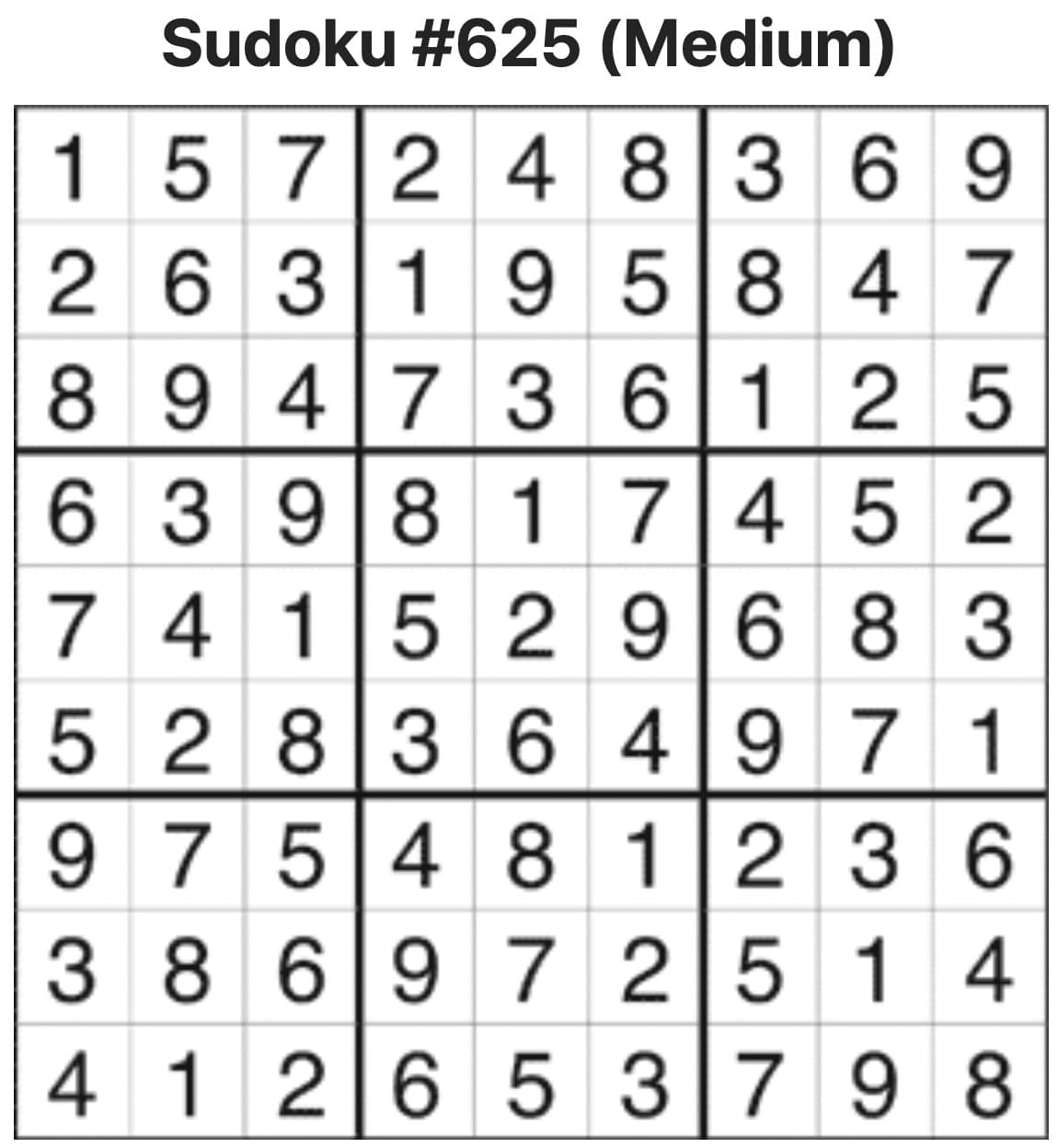 Sudoku Answers