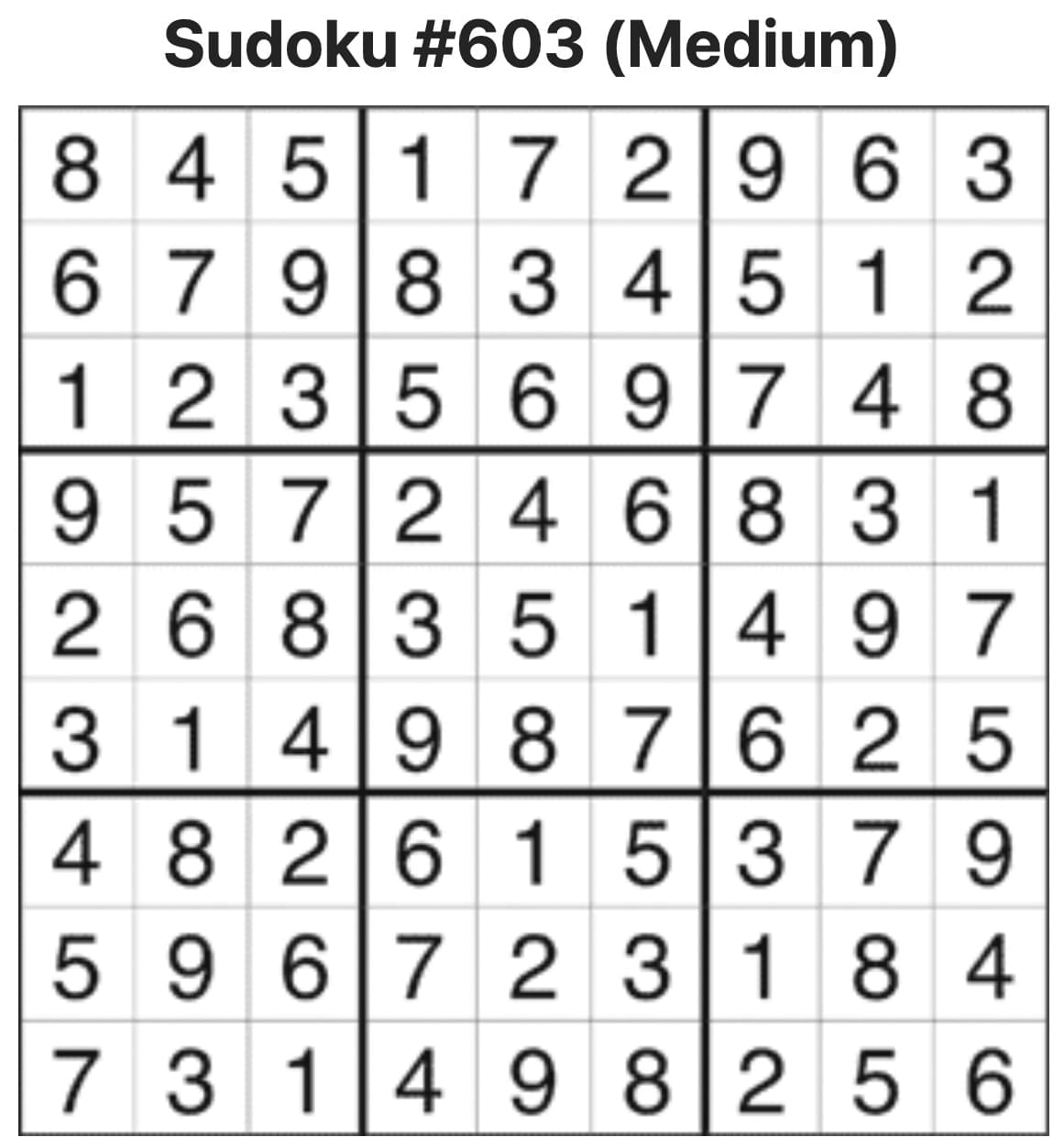 Sudoku Answers