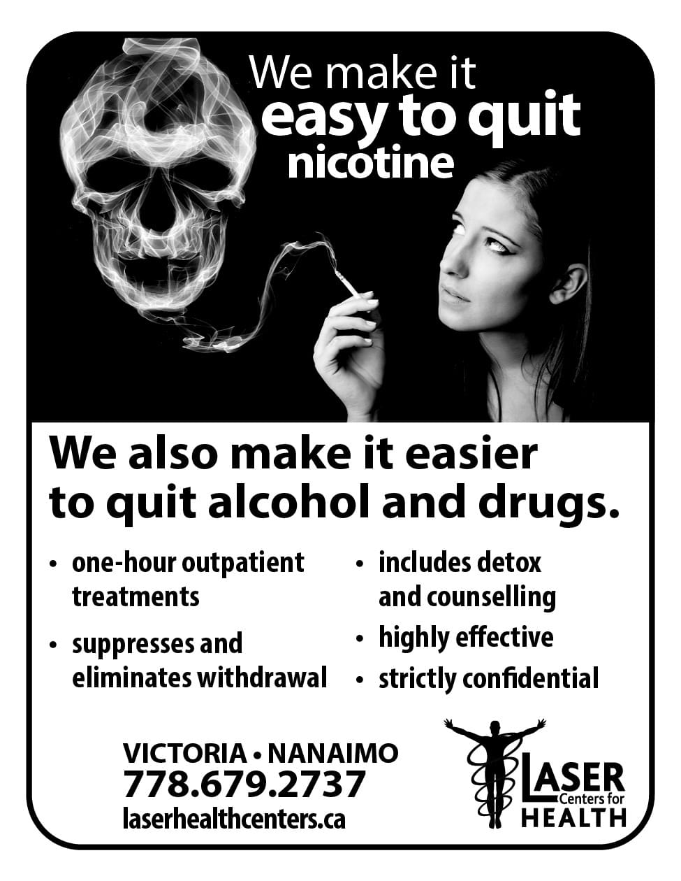 Laser Centers for Health ad in Coffee News