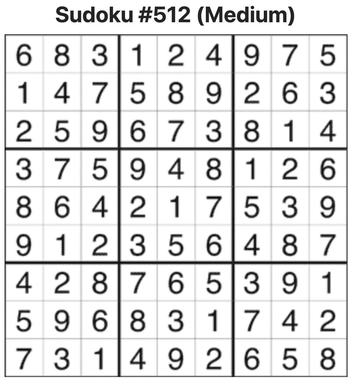 Sudoku Answers