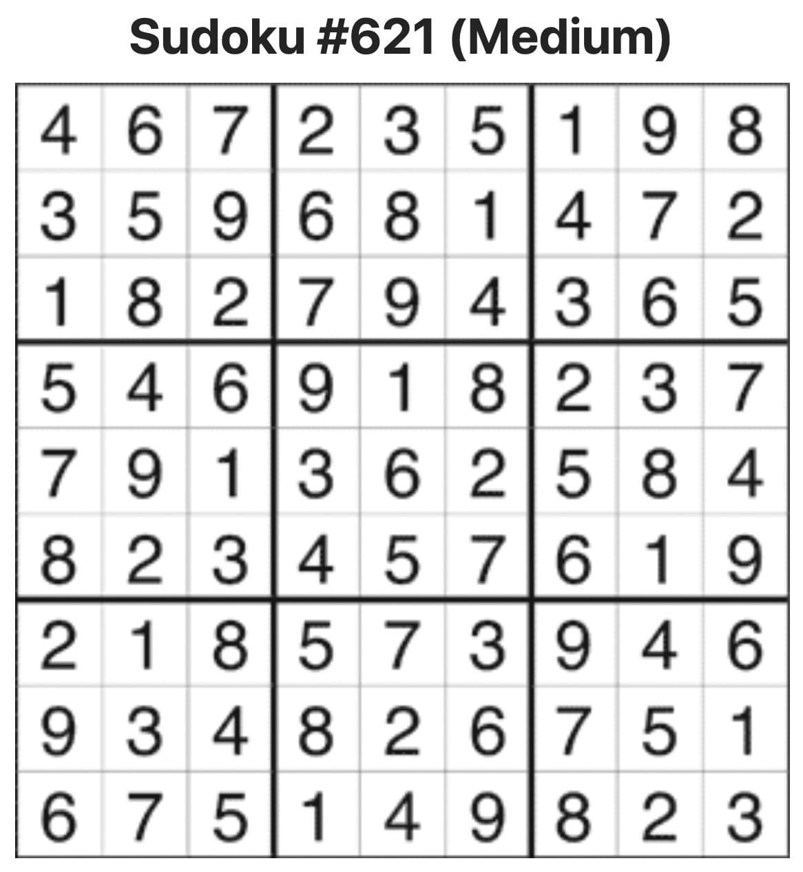 Sudoku Answers