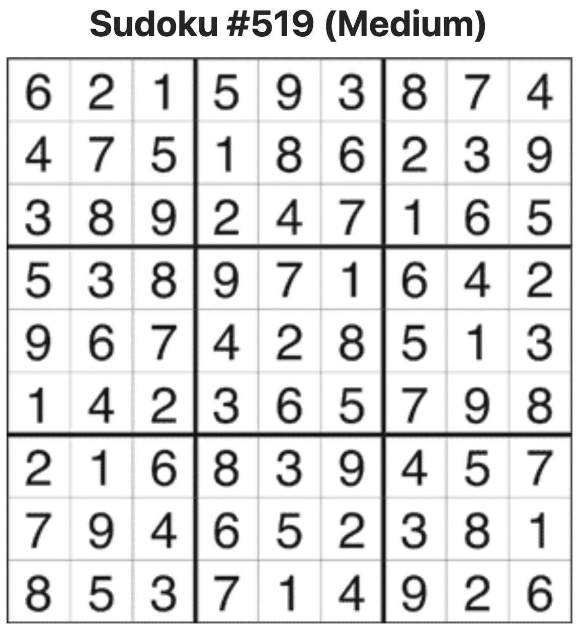 Sudoku Answers