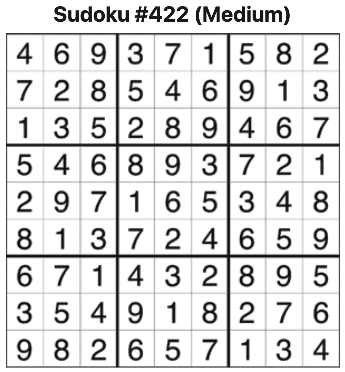 Sudoku Answers