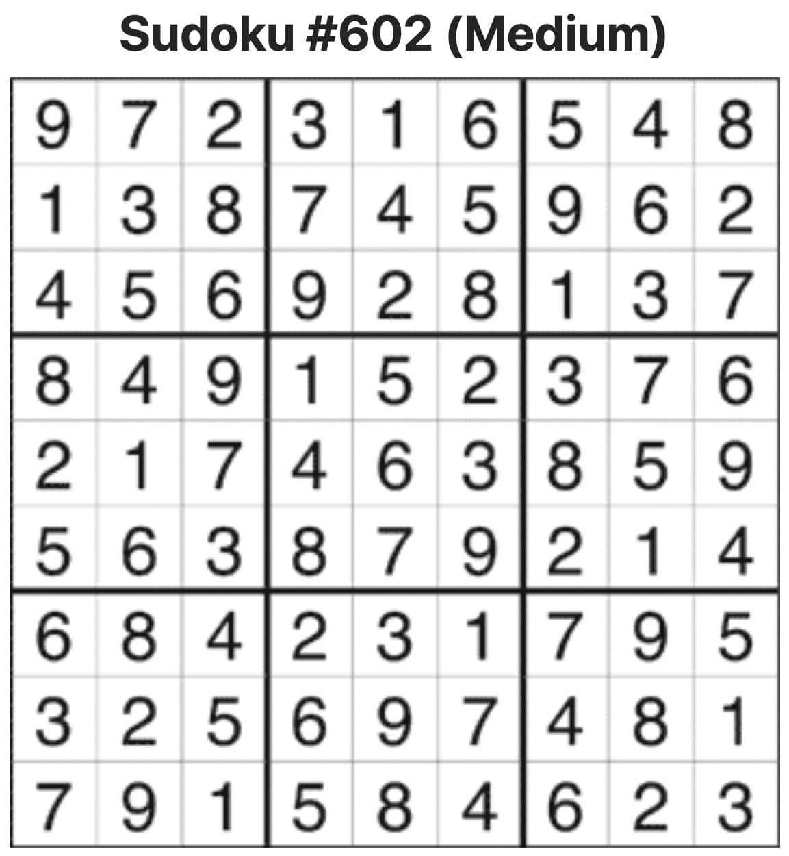Sudoku Answers