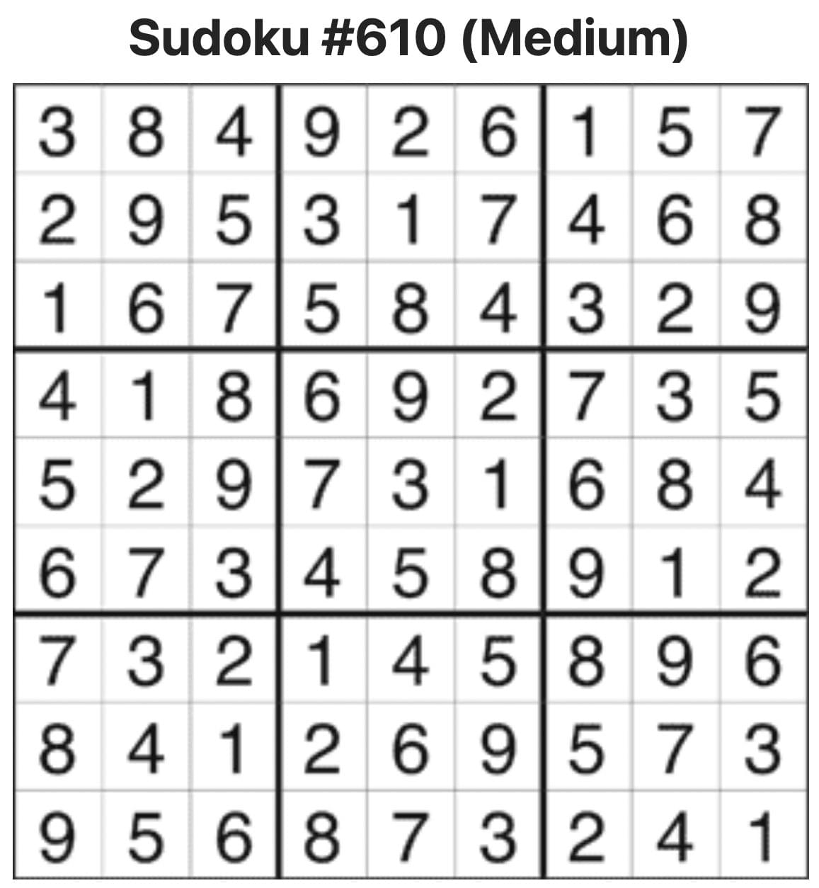 Sudoku Answers