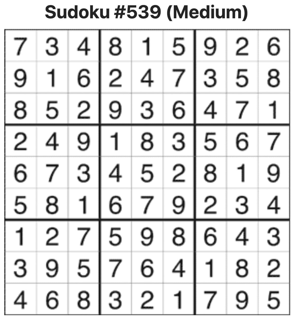 Sudoku Answers