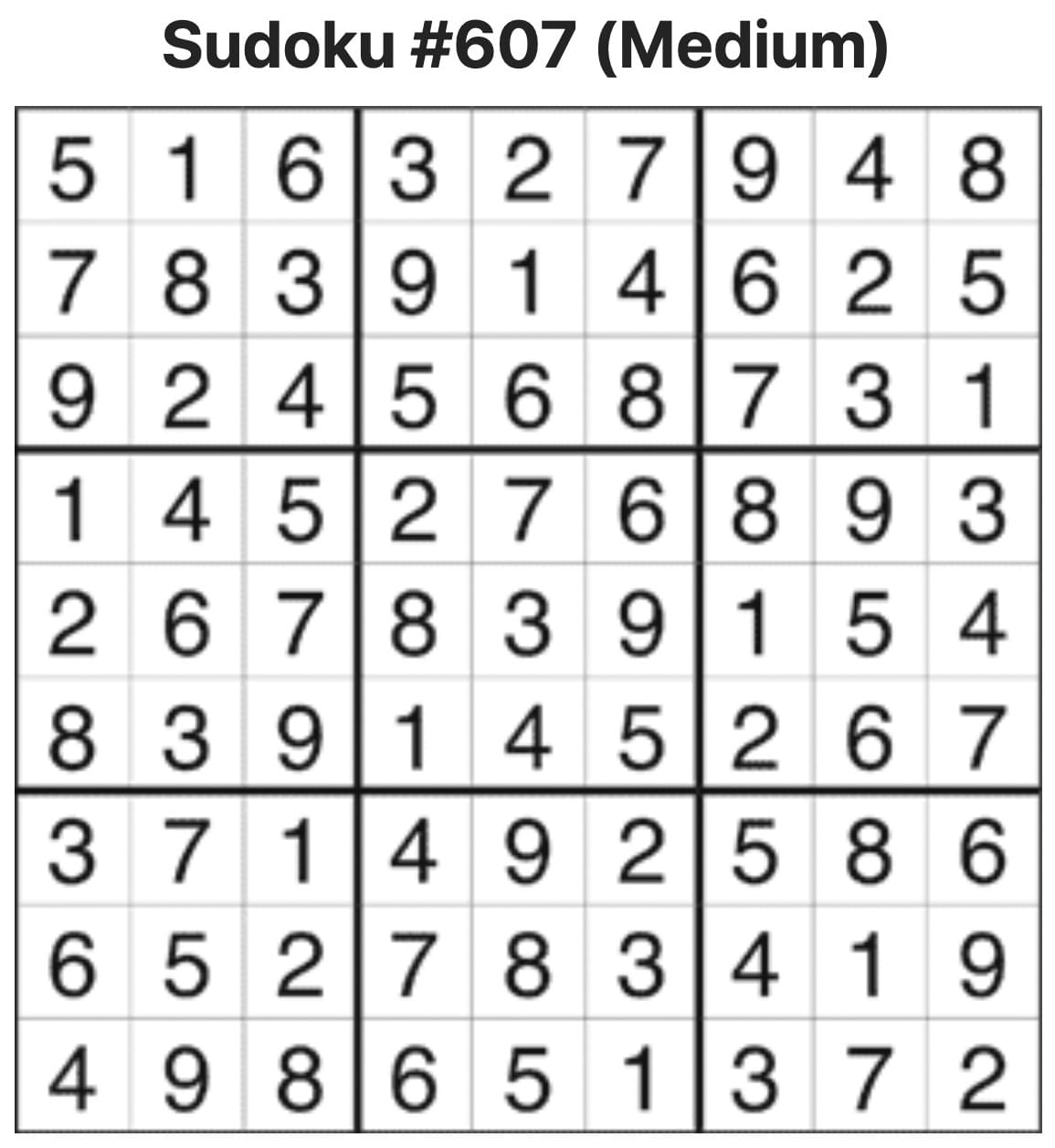 Sudoku Answers