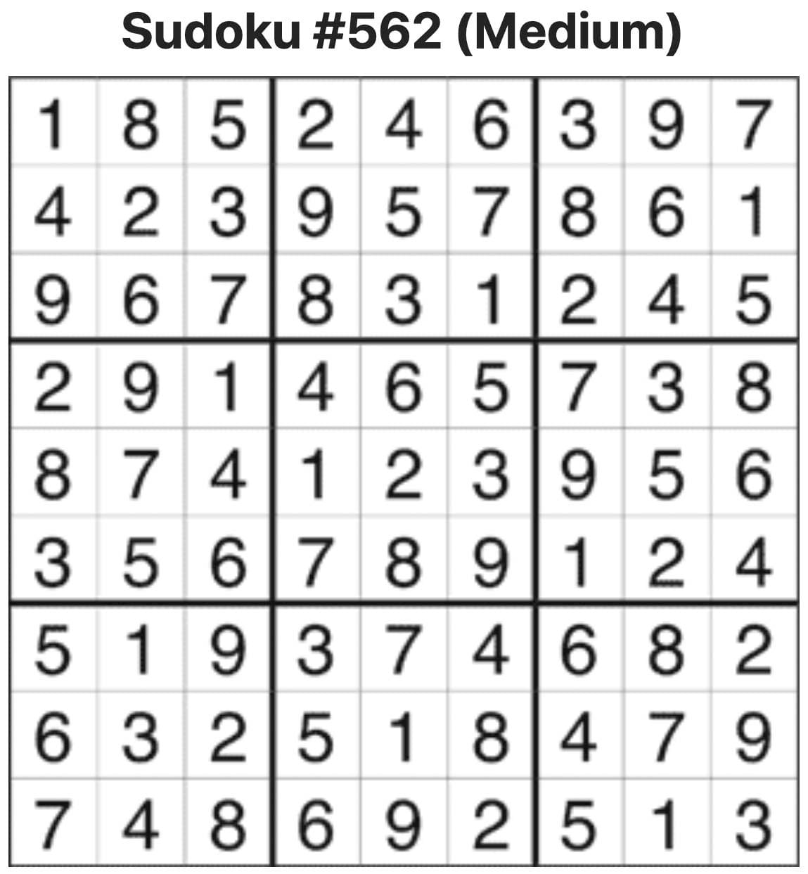 Sudoku Answers