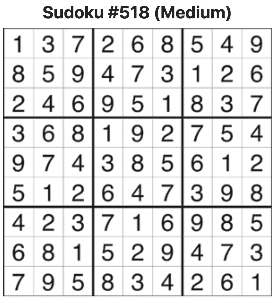 Sudoku Answers