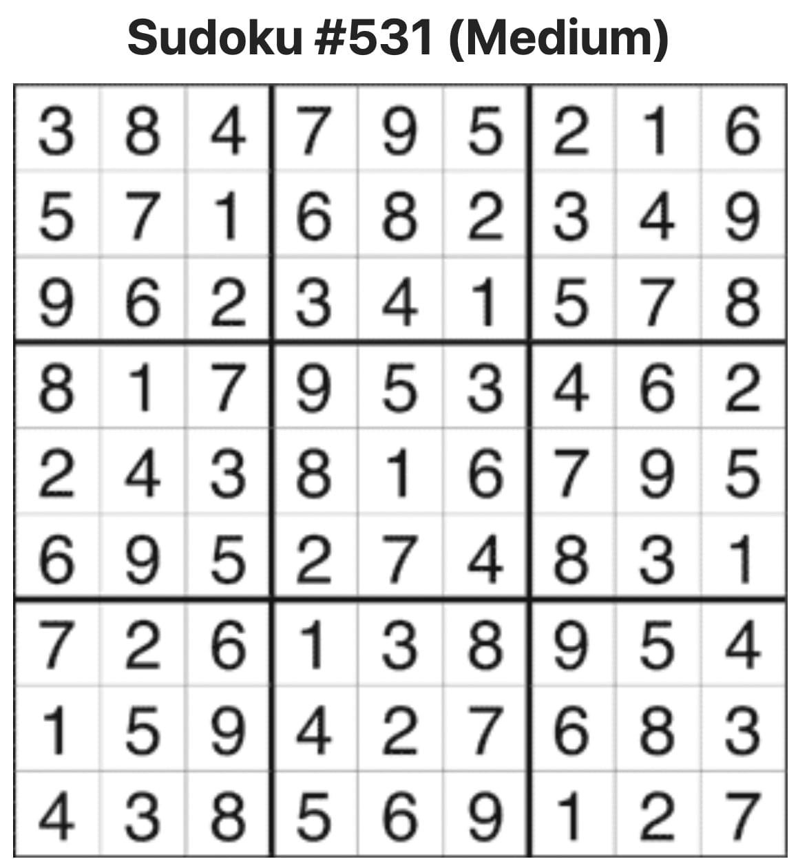 Sudoku Answers