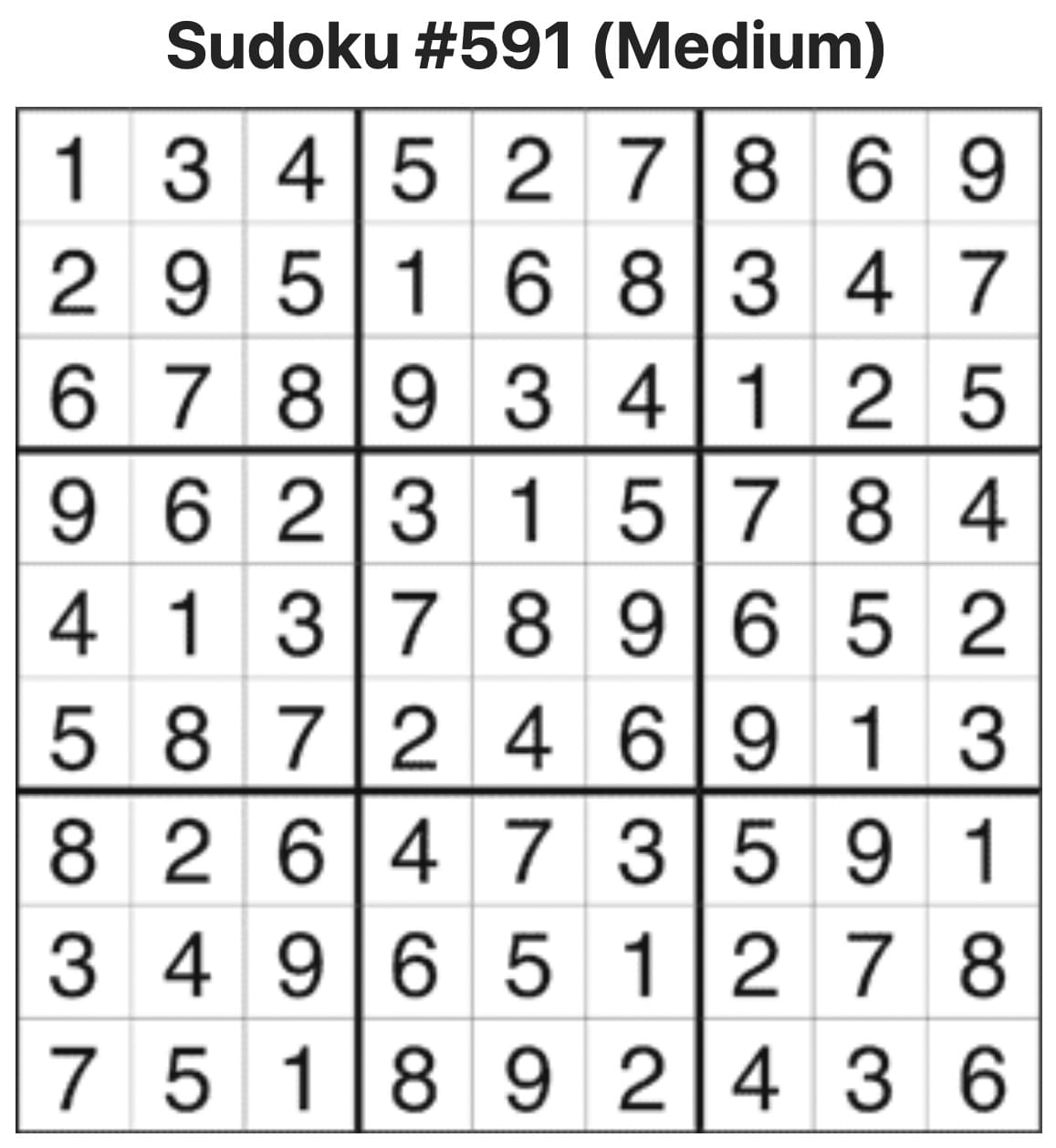 Sudoku Answers