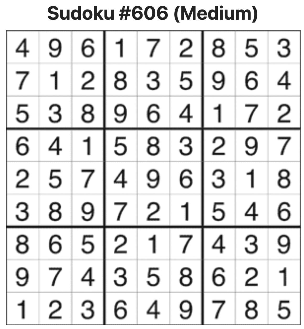 Sudoku Answers