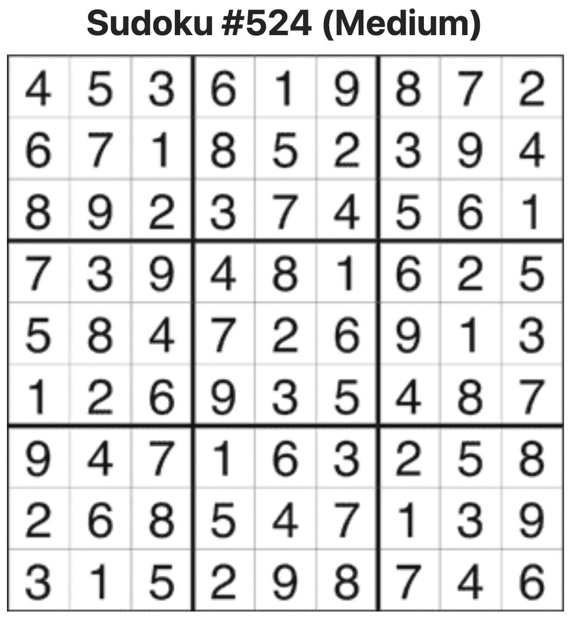 Sudoku Answers