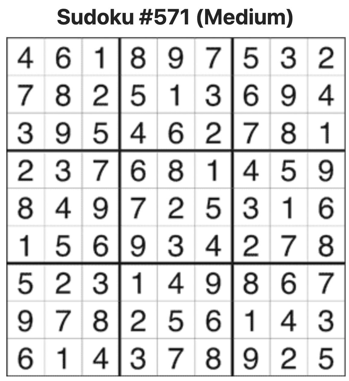 Sudoku Answers