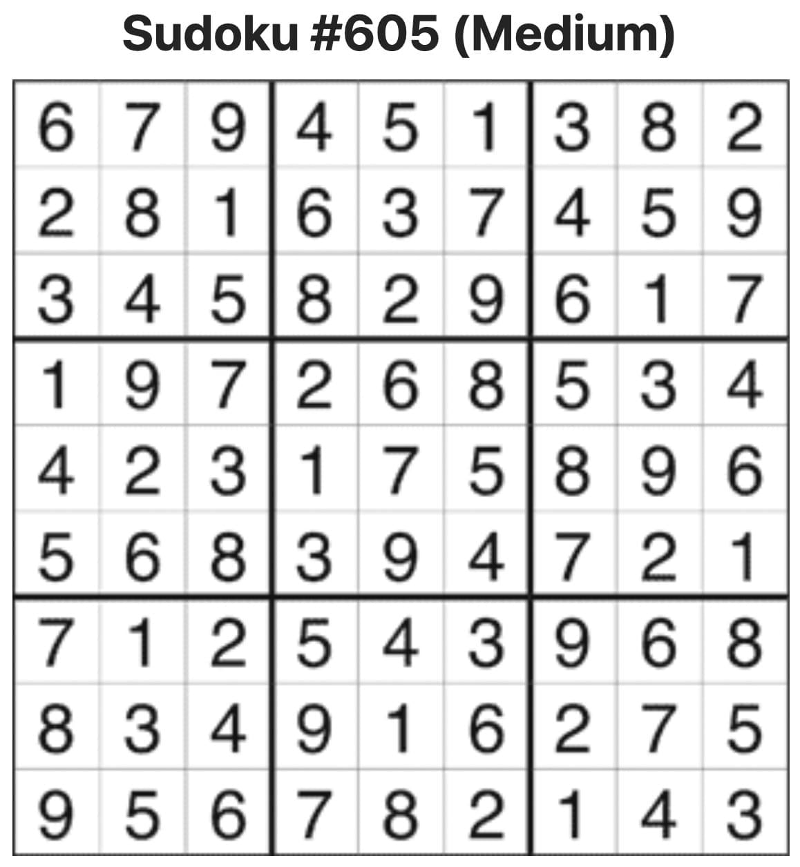 Sudoku Answers