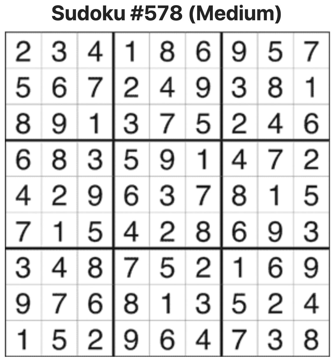 Sudoku Answers