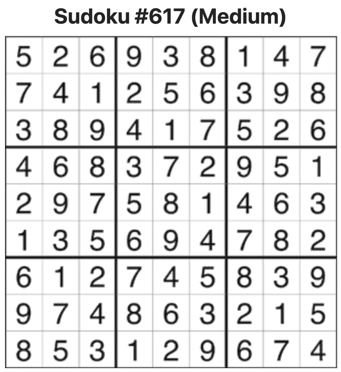 Sudoku Answers