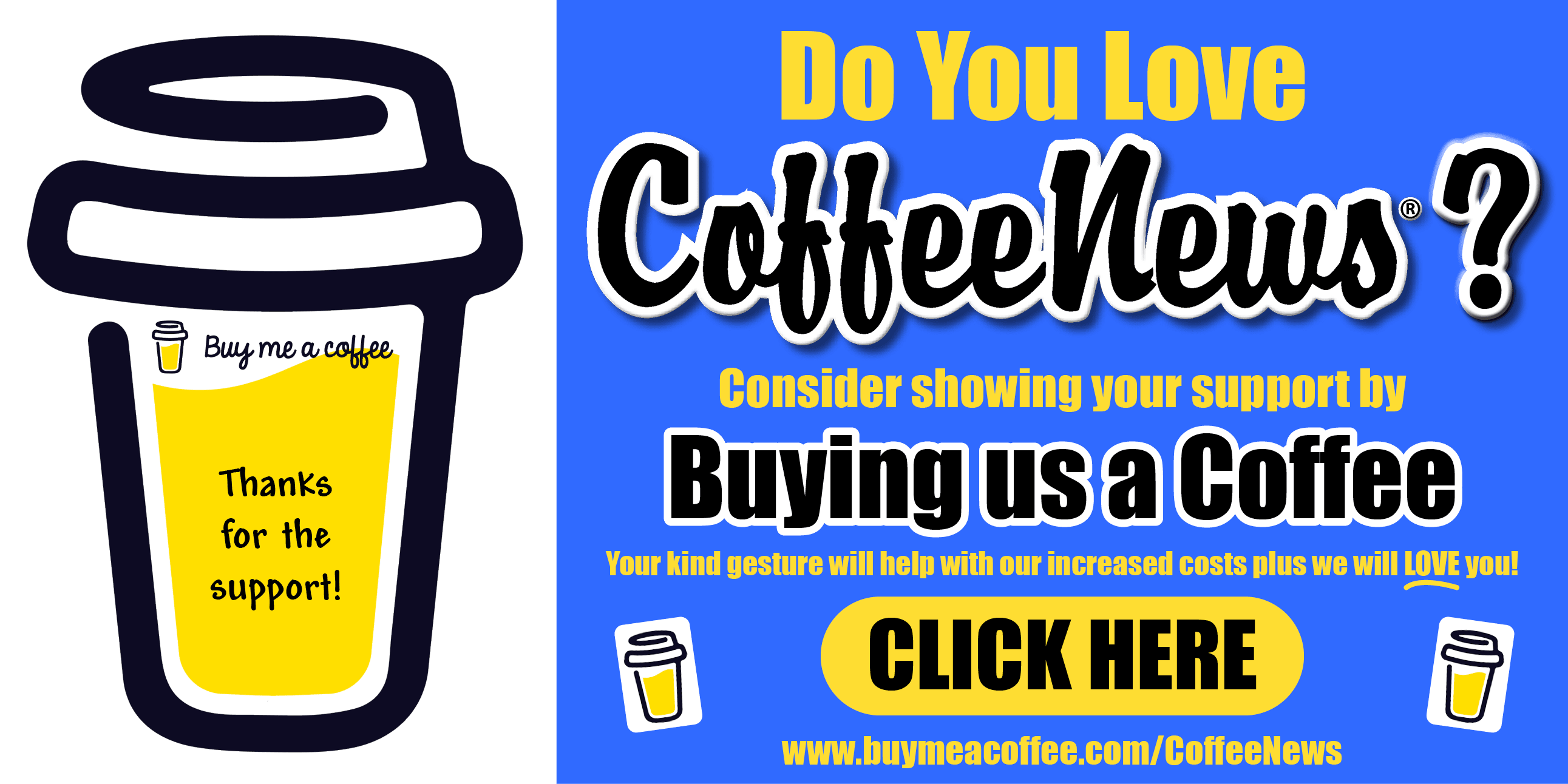 Buy me a coffee for Coffee News!