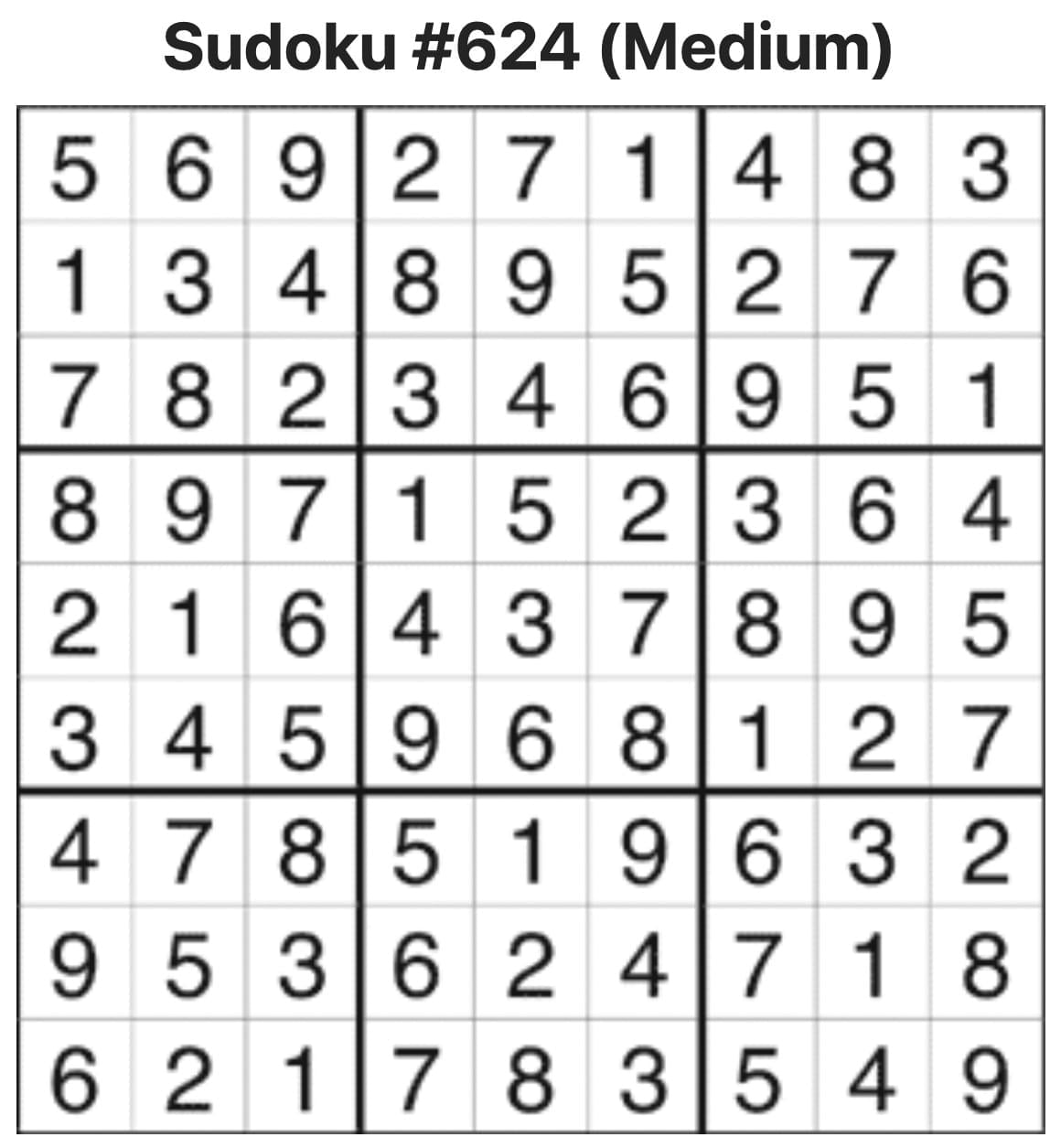 Sudoku Answers
