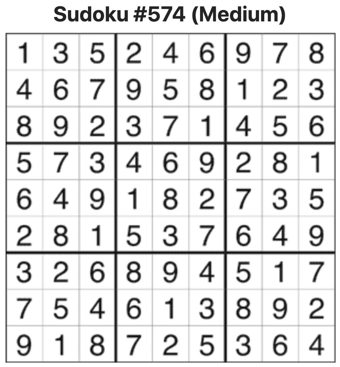 Sudoku Answers