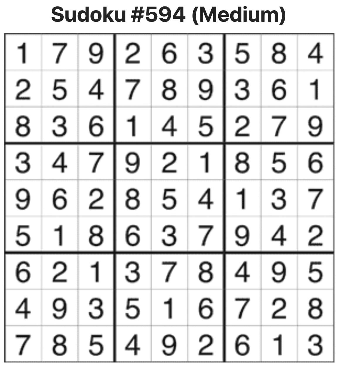 Sudoku Answers