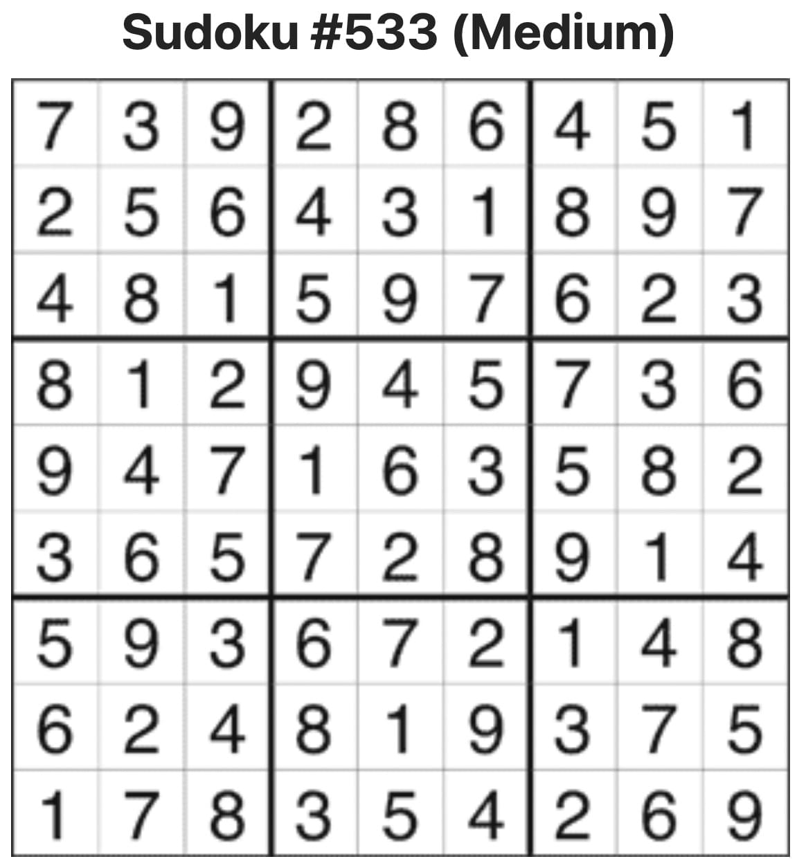 Sudoku Answers