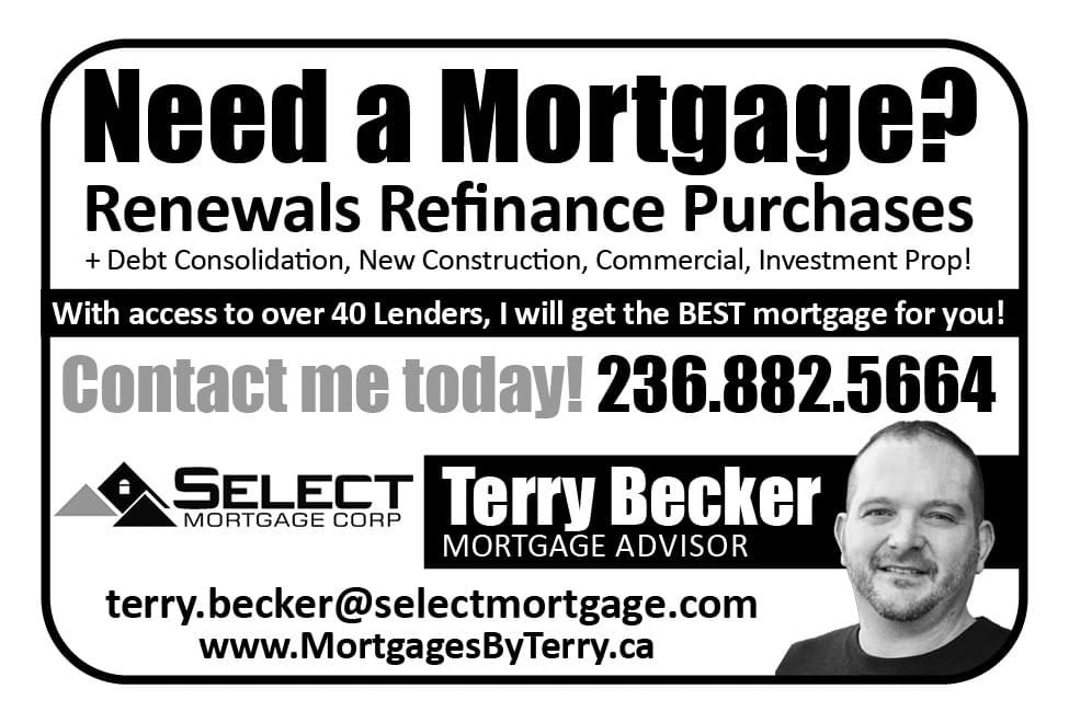 TERRY BECKER Mortgage Consultant ad Coffee News