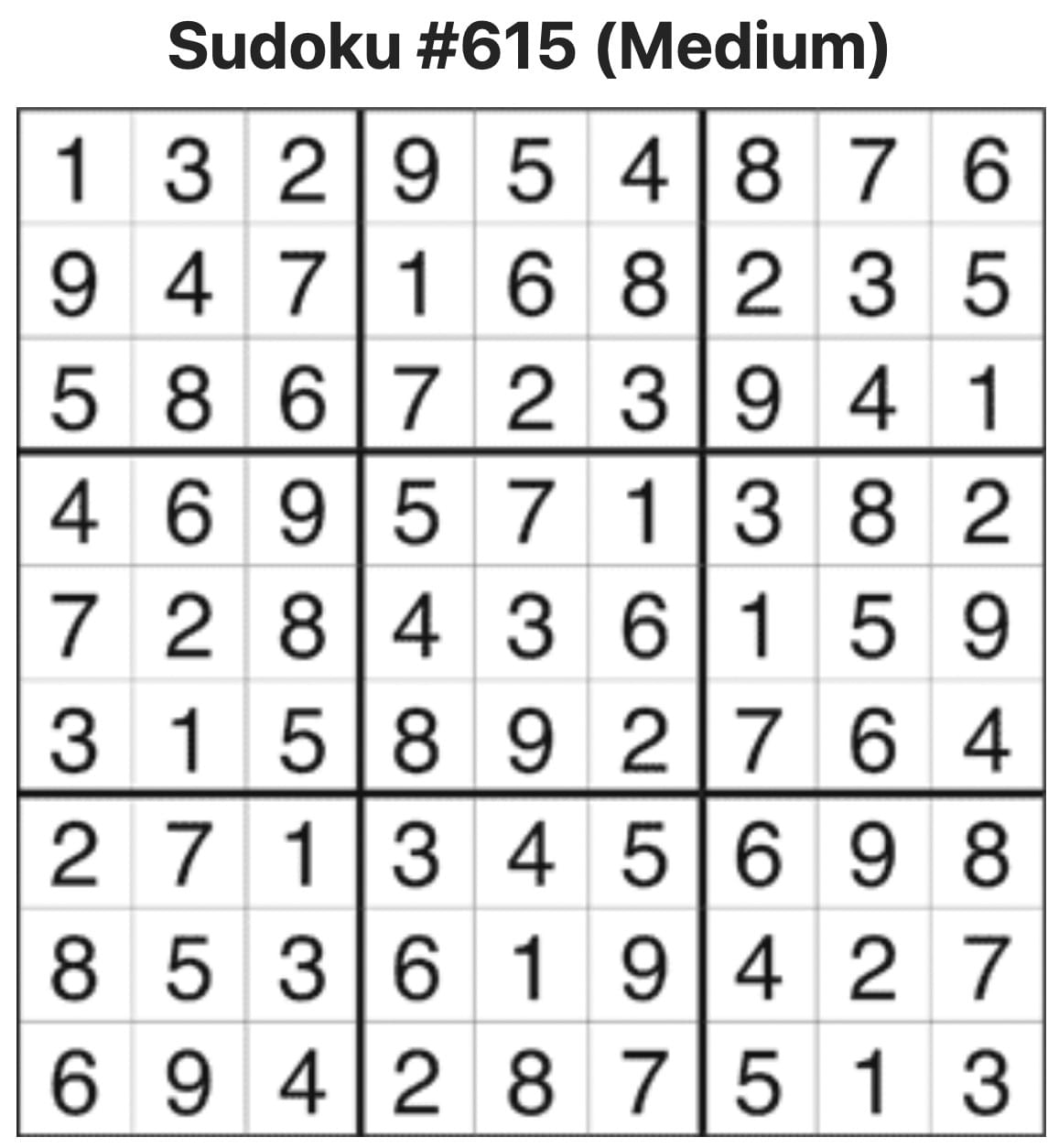 Sudoku Answers